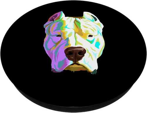 Vista 2 de Dogo Argentino PopSockets - PopGrip intercambiable