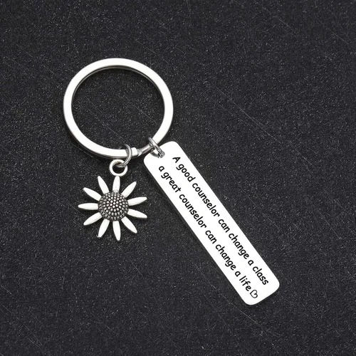 Vista 3 de Llavero de consejero escolar, joyería de apreciación para compañeras de trabajo, joyería para madre, consejero escolar, joyería de cumpleaños