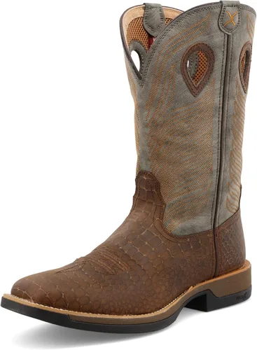 Vista 16 de Twisted X Botas Tech X de 12 pulgadas para hombre, punta cuadrada ancha con Tech X