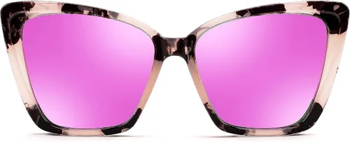 Vista 2 de FEISEDY Gafas de sol polarizadas de moda para mujer, gafas de sol cuadradas retro para mujer con ojo de gato B4134