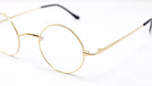 Vista 3 de Agstum Marco de gafas redondas retro de titanio puro sin almohadillas para la nariz