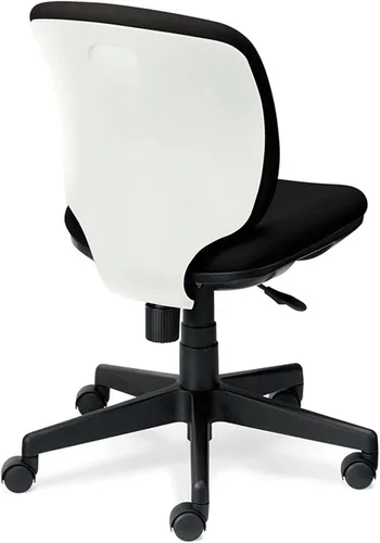 Vista 11 de Plus Silla de oficina Presea respaldo bajo Shell blanco sin codos rosa KC-K56SL PK 697835
