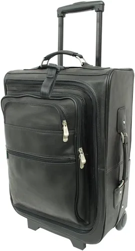 Vista 3 de Piel Leather Rueda multibolsillo de 19 pulgadas, Negro -, Rueda multibolsillo de 19 pulgadas