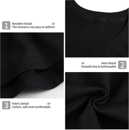 Vista 3 de JoJo's Bizarre Adventure Shirt Anime Fashion Trend t-Shirt Unisex Short-Sleeved Tops Teen Fans Gifts Black tee Shirt