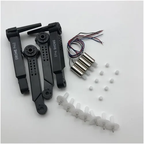 Vista 5 de RC Drone Spare Parts Motors Engines Quadcopter Arm Blades Gear For E99 Pro S70 Pro(Black)
