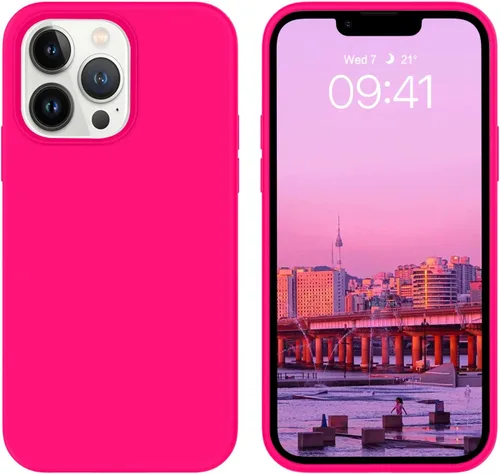 Vista 9 de BENTOBEN Funda para iPhone 13 Pro, silicona suave, goma de gel, forro de microfibra, parte trasera dura, a prueba de golpes, funda protectora