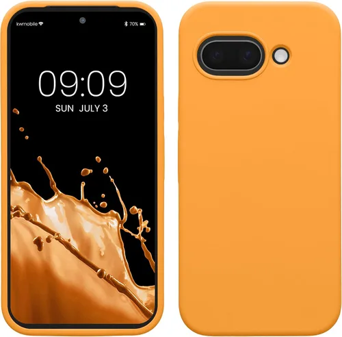 Vista 61 de kwmobile Funda Compatible con Google Pixel 6 Pro - Funda de Teléfono de Silicona TPU con Acabado Suave - Azul Caribe
