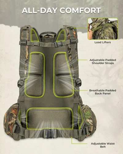 Vista 6 de Extremus by KastKing Timber Trail Hunting Backpack for Men, Hunting Pack Forest
