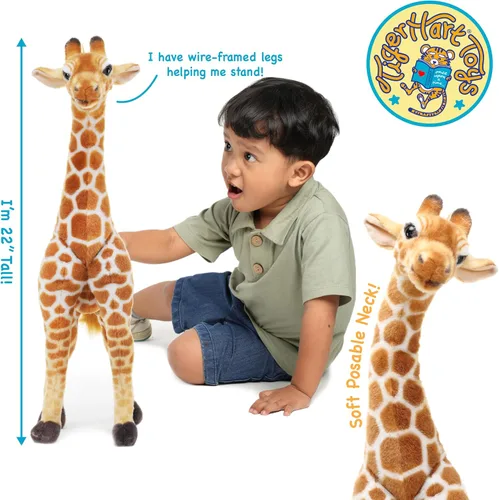 Vista 3 de TigerHart Jocelyn La Jirafa - Peluche Animal de 22 Pulgadas