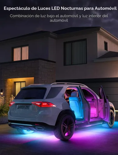 Vista 3 de Govee Luces de coche Underglow, 4 piezas, RGBIC, luces LED inteligentes