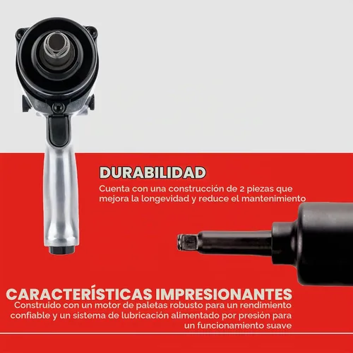 Vista 3 de Ingersoll Rand 231HA-2 - Llave de impacto neumática de 1/2 pulgada, yunque extendido de 2 pulgadas, súper resistente, par de torsión de 600