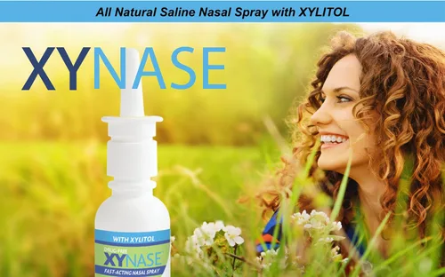 Vista 3 de Xynase - Paquete de 3 aerosoles nasales salinos naturales con xilitol, alivia la congestión nasal, nariz seca, síntomas de alergia, presión sinusal