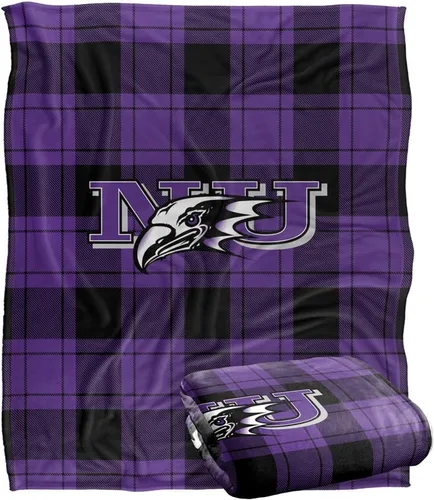 Vista 251 de LOGOVISION St John's University Campus Plaid Spirit Silky Touch Manta súper suave 36 x 58 pulgadas