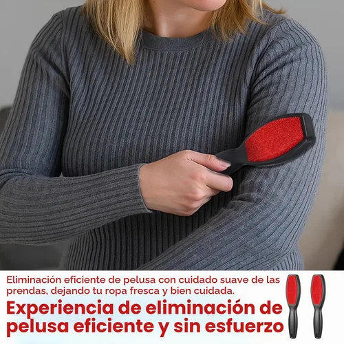 Vista 5 de 2 cepillos de pelusa para ropa, cepillo removedor de pelusa de doble cara, cepillo reutilizable para eliminar pelo de mascotas y cepillo de limpieza