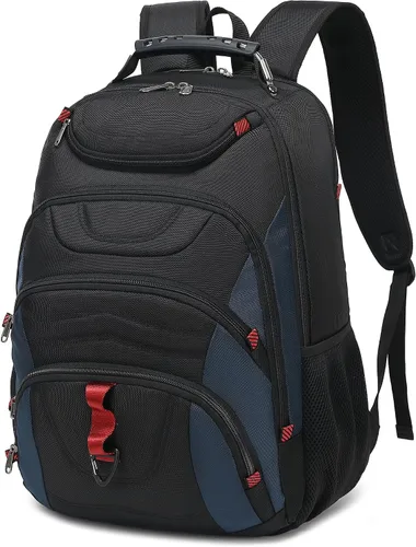 Vista 7 de Mochila para laptop Boavan para hombres (Negro, 15.6), Rosa(Amour Pink), Elegante