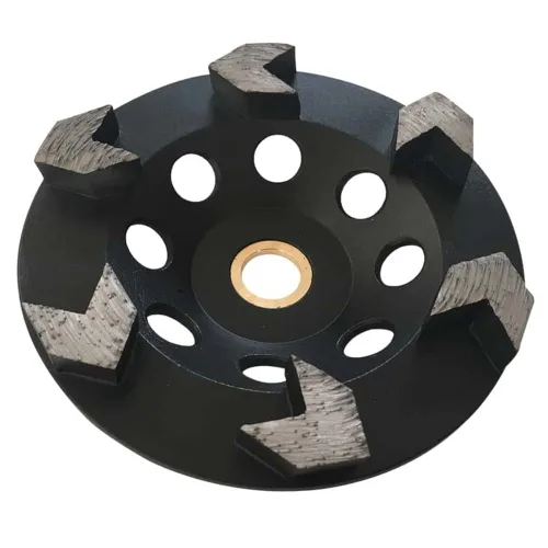 Vista 8 de Muelas abrasivas de diamante de alto rendimiento de 4.5" para concreto, pintura, epoxi, masilla, eliminación de revestimiento, grano #30/40, 6