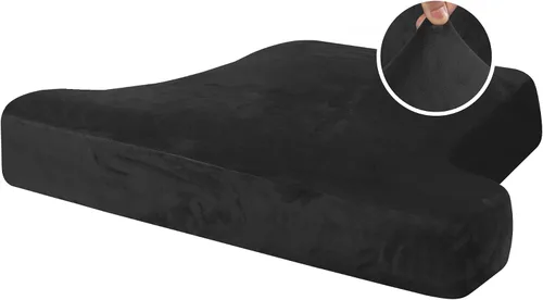 Vista 9 de H.VERSAILTEX Fundas de terciopelo elástico para silla con cojín en forma de T para sala de estar, funda de sofá, funda de asiento con cojín