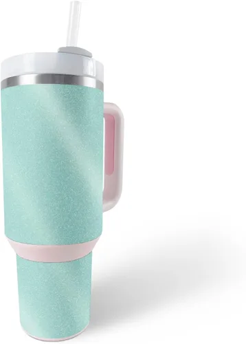 Vista 10 de MightySkins - Vaso con purpurina brillante compatible con Stanley The Quencher H2.0 FlowState de 40 onzas, morado sólido, acabado protector
