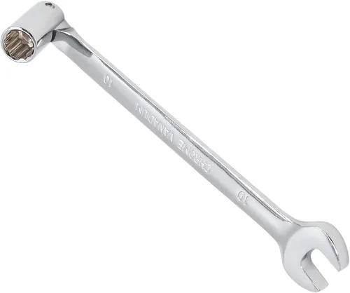 Vista 6 de uxcell Llave inglesa de combinación de cabeza giratoria de 0.394 in Herramienta de reparación de automóviles