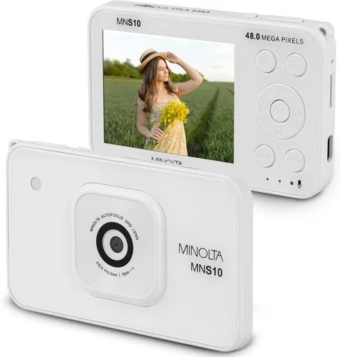 Vista 10 de Minolta Cámara digital de 48MP - Video HD Ultra Slim 4K, pantalla LCD IPS de 2.9”, lente de enfoque automático con estabilización digital de imagen