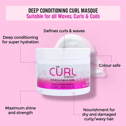 Vista 4 de The Curl Company Curl Care Deep Conditioning Curl Masque 10.1 fl oz