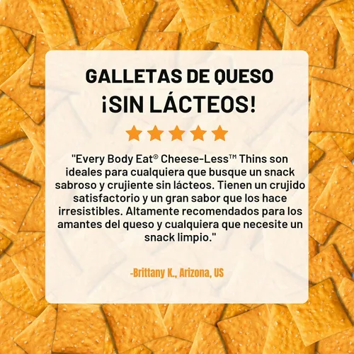 Vista 5 de Every Body Eat Snack Cracker Thins, sin queso, sin gluten, vegano, sin lácteos y sin aceite de semillas, 4 onzas