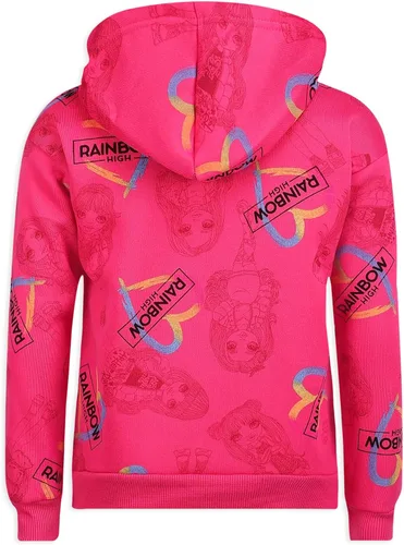 Vista 6 de Rainbow High Girls Hooded Sweatshirt and Legging Set for Little and Big Kids PinkGrey