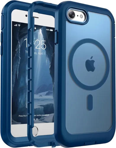 Vista 125 de jaroco - Funda magnética compatible con MagSafe para iPhone 11 de 6.1 pulgadas; protección de grado militar contra caídas, de doble capa