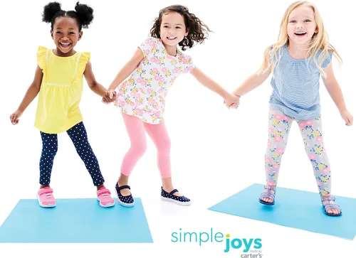 Vista 7 de Simple Joys by Carter's Paquete de 3 leggings para niña