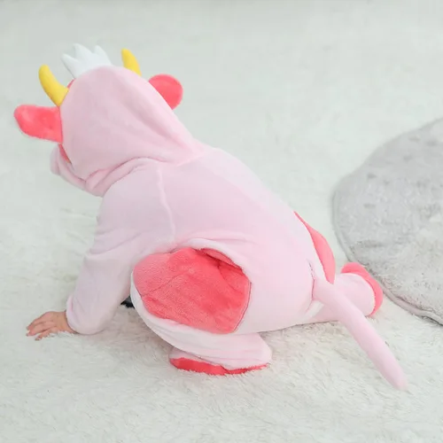Vista 9 de TONWHAR Disfraz unisex de Halloween de animales para bebé y niño pequeño para otoño e invierno