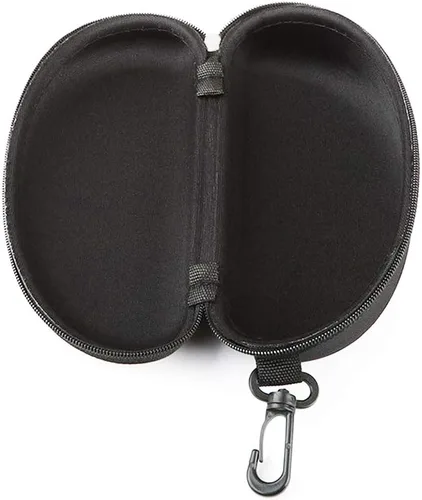 Vista 3 de 3pcs cremallera duro gafas de sol casos portátiles viaje gafas casos con gancho de plástico