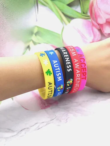 Vista 2 de GMXLin Pulsera de silicona con identificación de alerta médica, pulsera de emergencia de conciencia médica de goma deportiva para hombres y mujeres