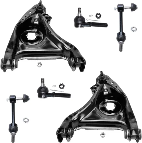 Vista 15 de Detroit Axle - Kit de extremo delantero para Chrysler 300 Dodge Charger 2011-2023 Challenger, 2 Lower Rearward Control Arms 2 Outer Tie Rods 2