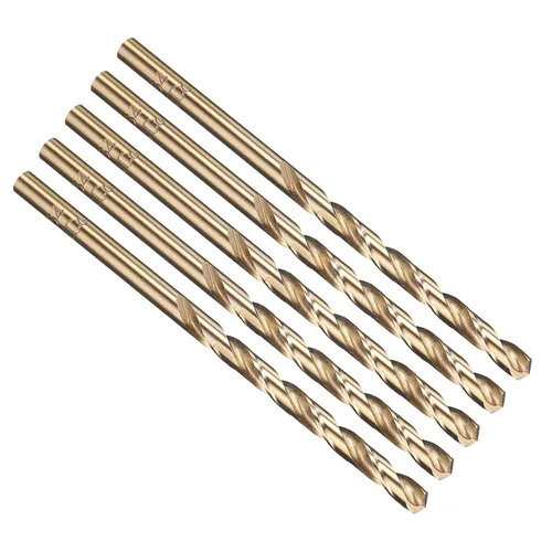 Vista 69 de PATIKIL Broca Jobber de 0.039 in, vástago recto M35 cobalto 5% acero de alta velocidad 135° acabado dorado para metal duro de acero inoxidable - 2