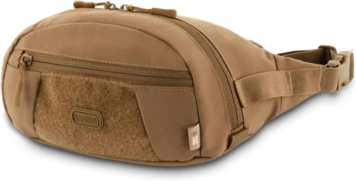 Vista 12 de M-Tac Riñonera para hombre - Riñonera pequeña compañera - Cinturón de estilo táctico EDC (negro)
