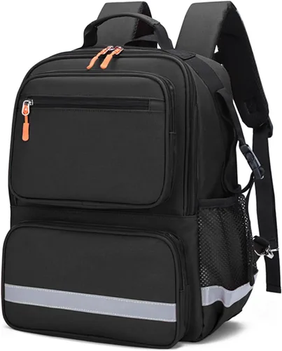 Vista 3 de Bolsa de primeros auxilios para trauma, mochila vacía, kits de emergencia médica, bolsa de salto para emergencias médicas, EMS, policía, bomberos