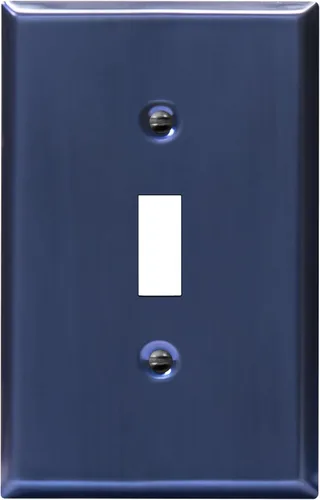 Vista 52 de LIDER Placa de Pared de Metal para Interruptor de Luz de Palanca, Cubierta de Interruptor de Acero Inoxidable, Resistente a la Corrosión