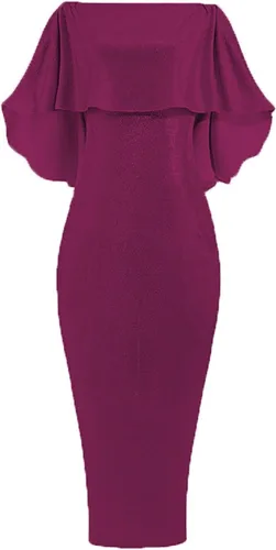 Vista 4 de Vestido de lentejuelas para baile de graduación, a la moda, sexy, liso, con hombros descubiertos, ajuste de lentejuelas, a la cadera, vestido