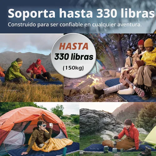 Vista 5 de TREKOLOGY Colchoneta de Dormir para Campamento – Ultraligera, Estera de Campamento de 4" de Grosor con Valor R de 7.2 para Todas las Estaciones