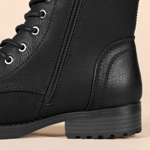Vista 5 de Tienda Essentials Botas de combate con cordones para mujer