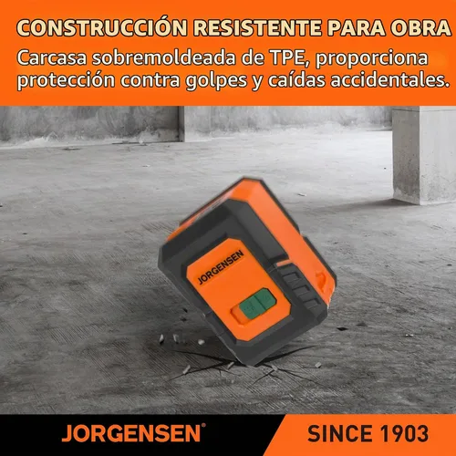 Vista 6 de JORGENSEN Nivel láser con trípode, herramienta niveladora láser de módulos dobles de 100 pies