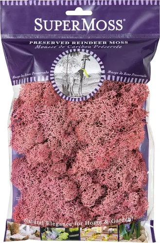 Vista 22 de Super Moss (23164) Musgo de reno preservado, fucsia, 2 onzas Musgo preservado suave, decoración del hogar, manualidades y terrarios, diseño
