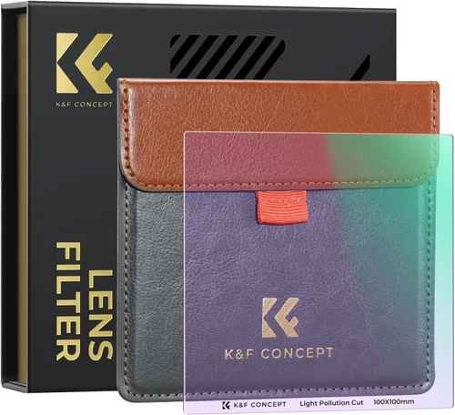 Vista 10 de K&F CONCEPT Filtro cuadrado ND4 (2 topes) de 3.937x3.937 in Filtro de densidad neutra impermeable con 28 recubrimientos multicapa para lente