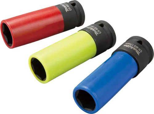 Vista 6 de Makita E-12354 - Juego de llaves de tuerca de rueda profunda de 3 piezas