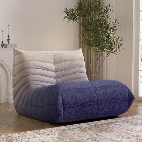 Vista 34 de YVDNHP Puf de espuma viscoelástica, sofá Fireside Togo con almohada