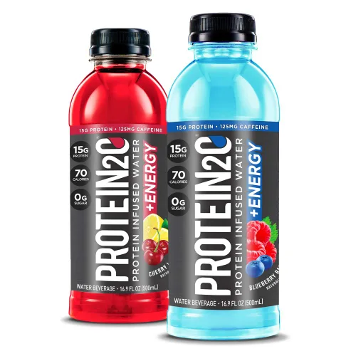 Vista 3 de Protein2o Paquete variado de agua con infusión de proteína de suero de leche y energía (botella de 16.9 onzas)