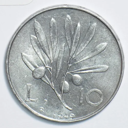 Vista 2 de Moneda Coleccionable Italia 1949 10 Lire 198175