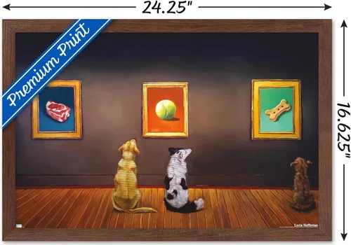Vista 14 de Trends International Lucia Heffernan Art - Póster de pared de museo del perro, 22.375 x 34 pulgadas, versión enmarcada en negro Versión con marco
