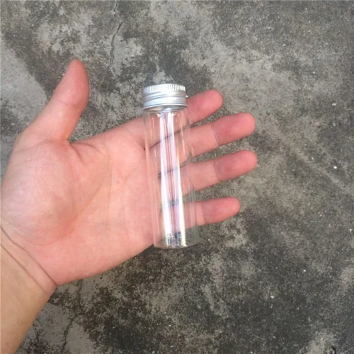 Vista 8 de Frascos de sello vacío de 1.7 fl oz Botella de vidrio con tapa de rosca de color plateado de aluminio Sellado Contenedor de regalo de alimentos