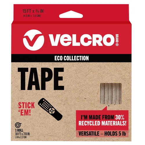 Vista 17 de Velcro Brand ECO Collection Cintas, Tiras de Resistencia Industrial 3 pulgadas x 1 3/4 pulgadas, Materiales Sostenibles 40% Reciclados, 2